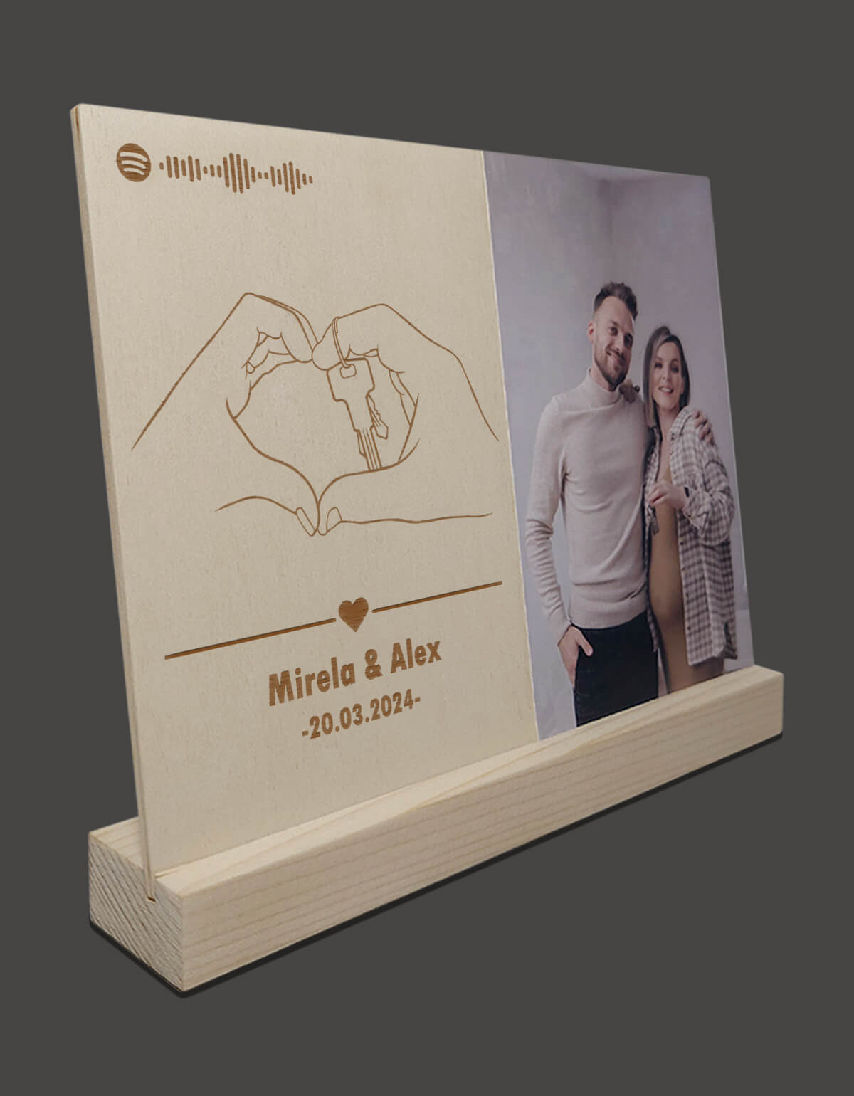 Cadou de casa noua – Placheta din lemn