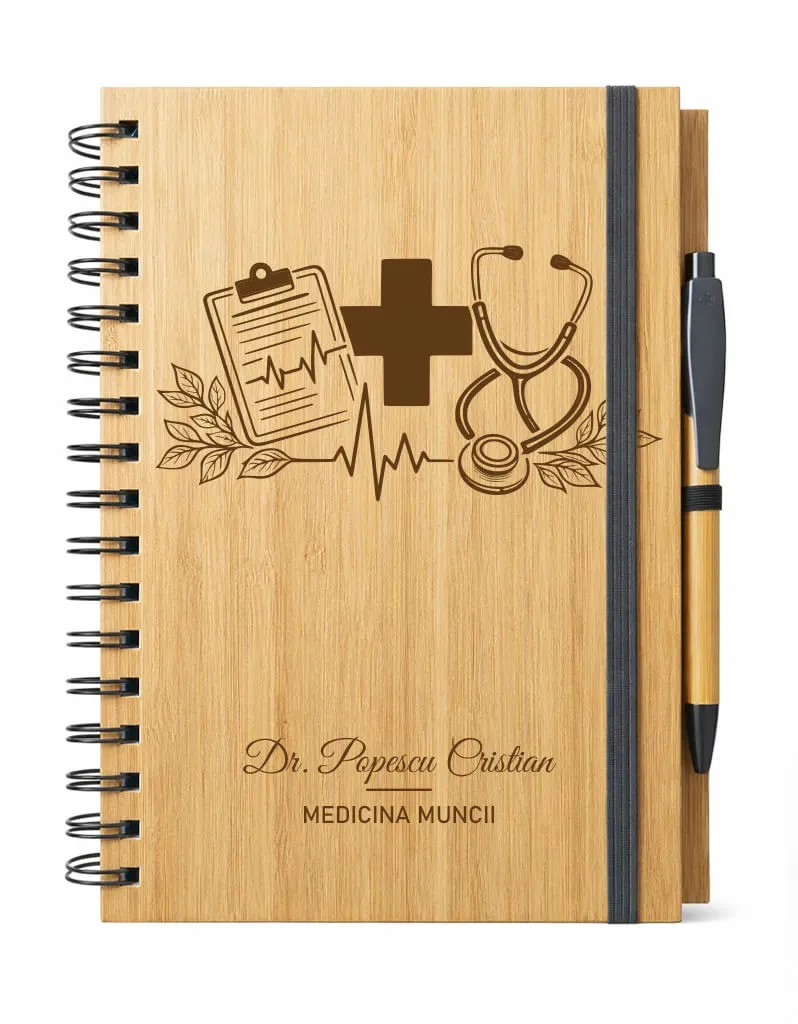 Cadou Medic Medicina Muncii, Agenda Personalizata Cu Mesaj